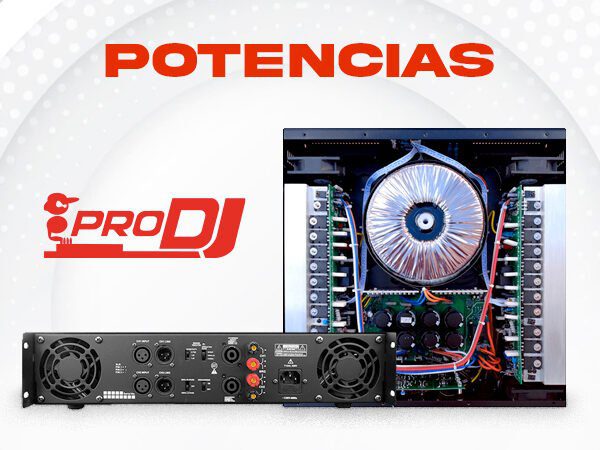 Línea de Amplificadores V de ProDJ Alto Rendimiento
