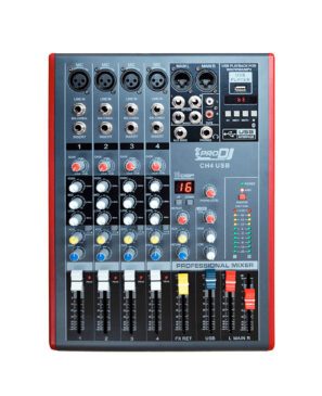 Mezclador CH4 USB PRO DJ análogo 4 entradas