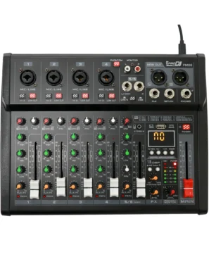 Mezclador PM06 PRO DJ análogo 4 canales