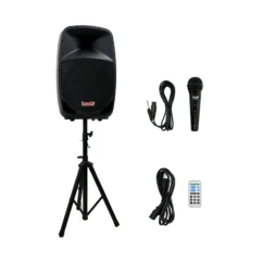 Combo PB15E-MP3-OP SYS PRO DJ cabina activa 15" con accesorios