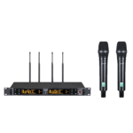 Kit micrófonos UHV-822M PRO DJ inalámbricos