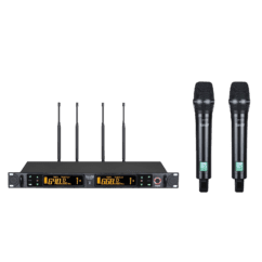 Kit micrófonos UHV-822M PRO DJ inalámbricos