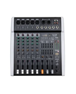 Mezclador profesional 6 canales PRO DJ AD6UX-II con efectos, USB y Bluetooth