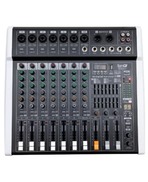 Mezclador profesional 8 canales PRO DJ AD8UX-II con efectos, USB y Bluetooth