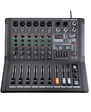 Mezclador profesional PRO DJ MD6S 6 canales con efectos, USB y Bluetooth