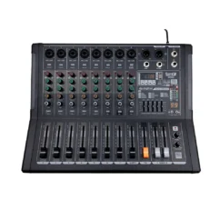 Mezclador profesional PRO DJ MD8S 8 canales con efectos, USB y Bluetooth