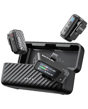 MICRÓFONO INALÁMBRICO BOYAMIC 2-01 2 TRANSMISORES + RECEPTOR 2,4GHz 32-BIT FLOAT