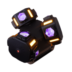 CABEZA MÓVIL TRIPLE PL310 PRO DJ LIGHTING 200W RGBW LÁSER STROBER DMX