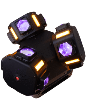 CABEZA MÓVIL TRIPLE PL310 PRO DJ LIGHTING 200W RGBW LÁSER STROBER DMX