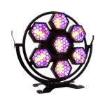 LUZ RETRO RING 7+ PRO DJ LIGHTING RGB 200W EFECTO HEXAGONAL DMX