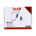 Microfono Inalambrico Diadema UHF PRO DJ M61 HW 10 Canales Recargable USB C