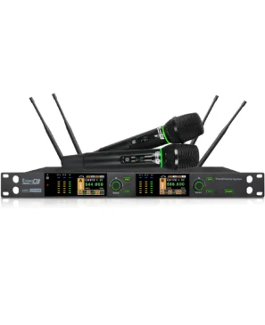 Micrófono Inalámbrico Doble PRO DJ UHV-922M UHF True Diversity 150m
